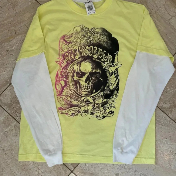 Quiksilver Other - Vintage Y2k Quiksilver Surf Double Layer Long Sleeve Rare Size large